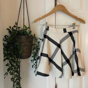 URBAN OUTFITTERS / COOPERATIVE Plaid knit skater skirt | Size 0